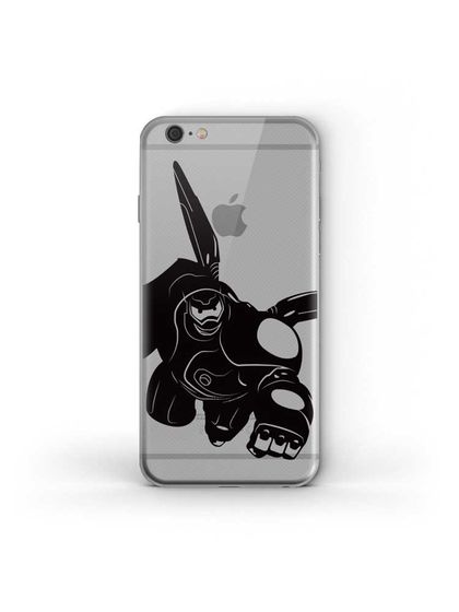 SkinAT|男款|手机配件|SkinAT iPhone 6/6s 陆战大白透明手机背贴