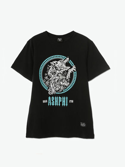 ASH'PHI|ASH'PHI|男款|T恤|ASH'PHI 男款 凯尔特狼 印花T恤