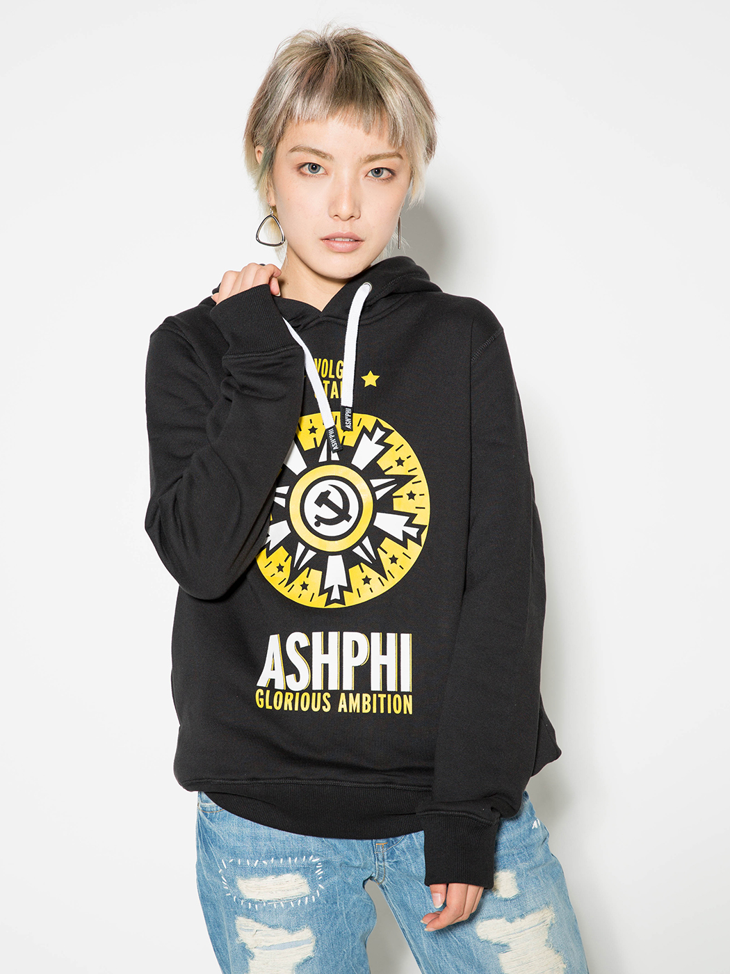 ASH'PHI|女|ASH'PHI 伏尔加之星：光辉之愿 连帽卫衣
