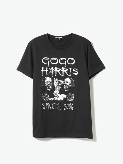 GOGO HARRIS|男款|T恤|GOGO HARRIS 美女骷髅印花短袖T恤