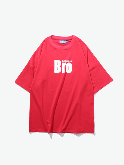 KRBL/Korakublue|蓝布屋|男款|T恤|蓝布屋 胸前白色Bro印花圆领T恤