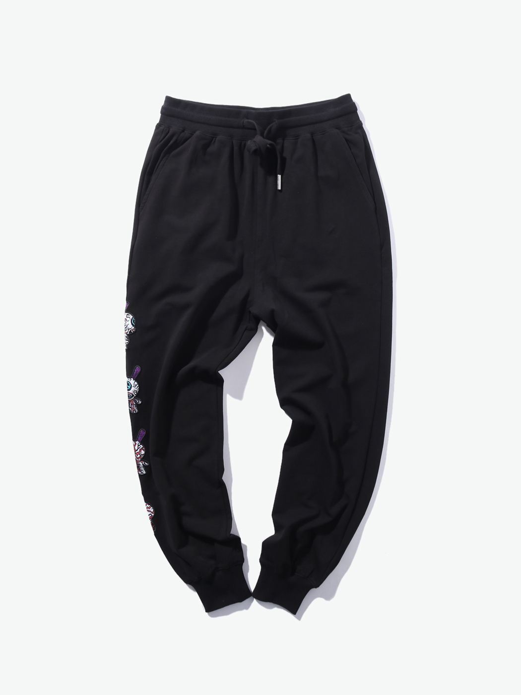 Mishka|女|Mishka 眼球刺绣束口休闲裤