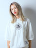 ASH'PHI|ASH'PHI|男款|卫衣|ASH'PHI 凝视 女款印花中袖连帽卫衣