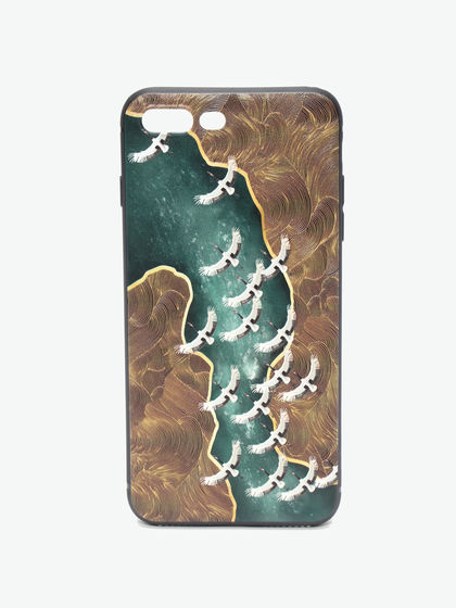 AliyaStore|男款|手机配件|AliyaStore 彩绘浮雕“绿野群鹤”手机壳(软壳)iPhone6/6s/6P/6sP/7/8/7P/8P/X/XS/XS Max/XR/11/11pro/11promax