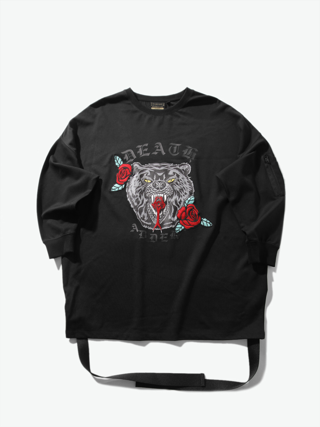 Mishka|女|Mishka 女款圆领宽松绣花卫衣