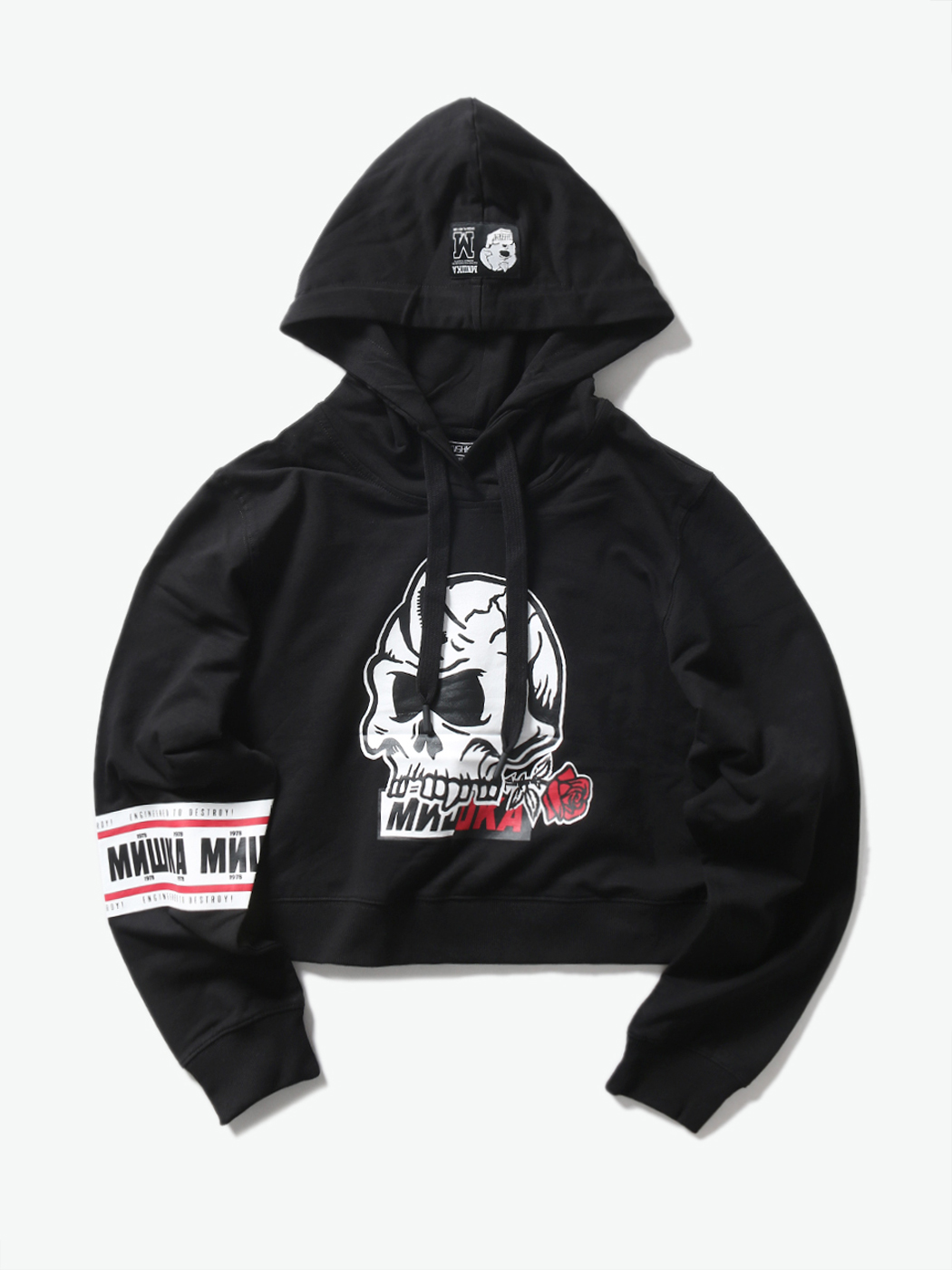Mishka|女|Mishka 女款骷髅印花连帽套头卫衣