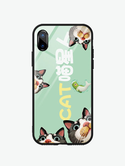 qeedigi|奇连数码|男款|手机配件|GIOCO 爱宠镜面玻璃手机壳 iPhone 7/8/7P/8P/X/XS/XR/XS Max