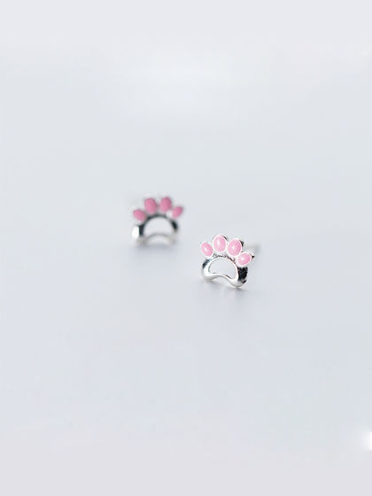 AliyaStore|男款|首饰|AliyaStore 小猫爪纯银耳钉