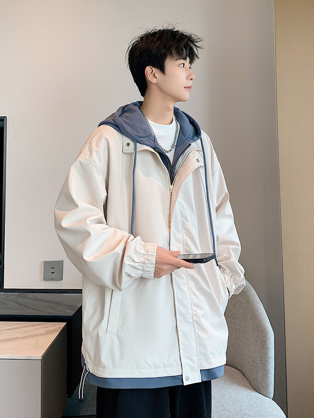 PhancyMe|男|女|PhancyMe 港风宽松连帽工装夹克